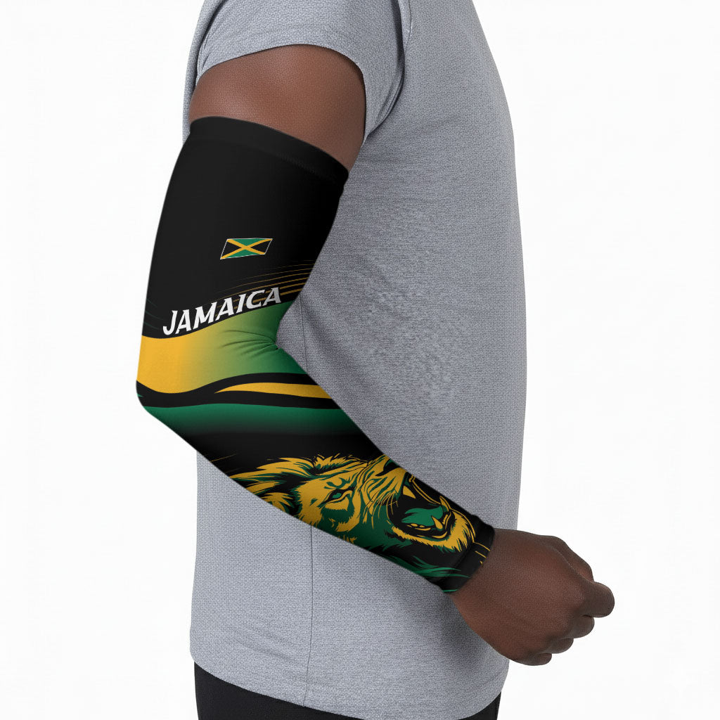 Afro-Jamaica Heritage Custom Arm Sleeves Roaring Lion