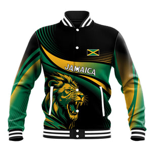 Afro-Jamaica Heritage Custom Baseball Jacket Roaring Lion