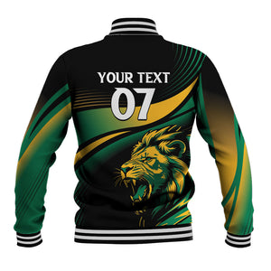 Afro-Jamaica Heritage Custom Baseball Jacket Roaring Lion