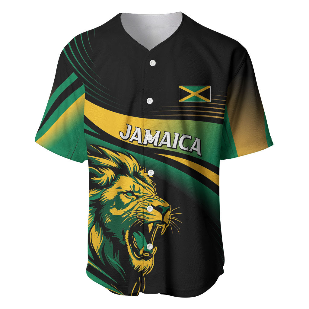 Afro-Jamaica Heritage Custom Baseball Jersey Roaring Lion