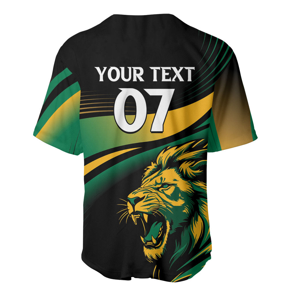 Afro-Jamaica Heritage Custom Baseball Jersey Roaring Lion