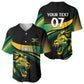 Afro-Jamaica Heritage Custom Baseball Jersey Roaring Lion