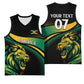 Afro-Jamaica Heritage Custom Basketball Jersey Roaring Lion
