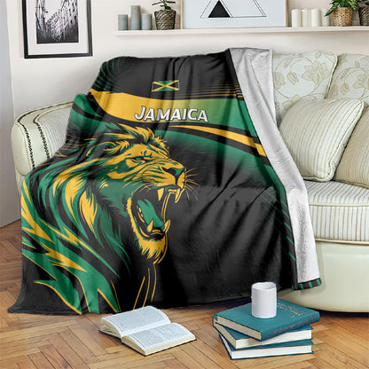 Afro-Jamaica Heritage Blanket Roaring Lion