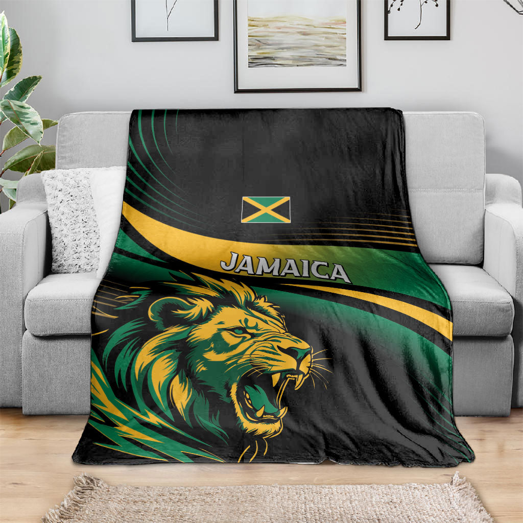 Afro-Jamaica Heritage Blanket Roaring Lion