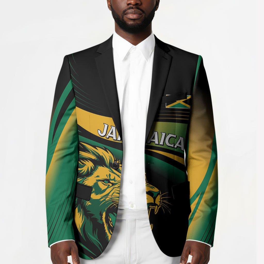 Afro-Jamaica Heritage Custom Blazer Roaring Lion