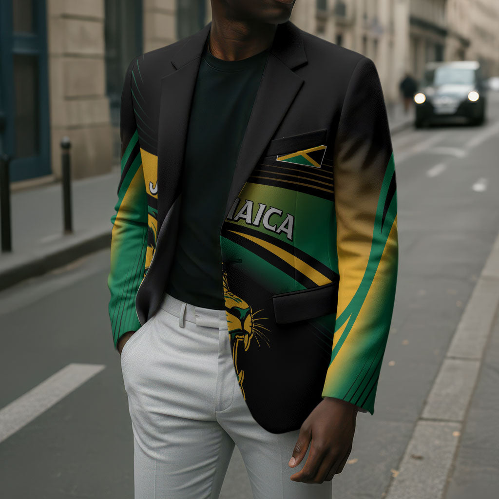 Afro-Jamaica Heritage Custom Blazer Roaring Lion