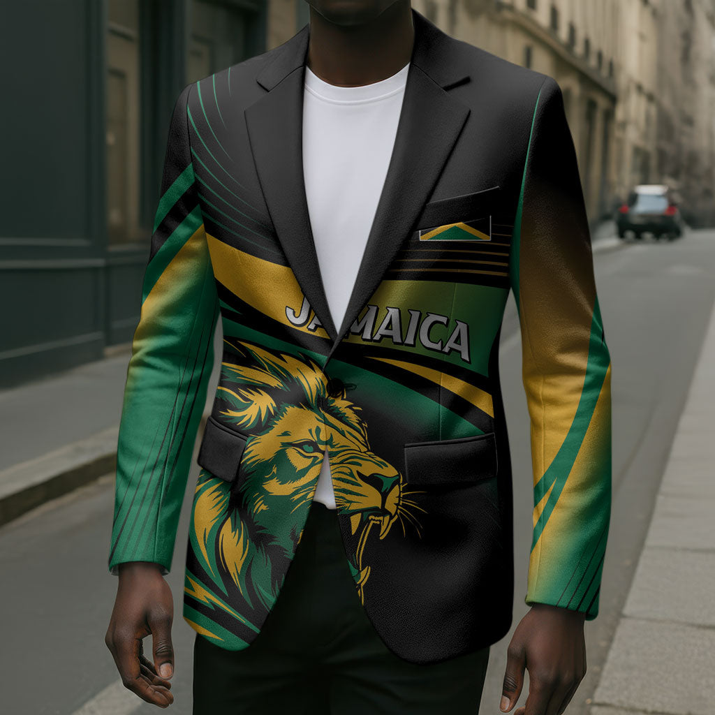 Afro-Jamaica Heritage Custom Blazer Roaring Lion