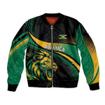 Afro-Jamaica Heritage Custom Bomber Jacket Roaring Lion