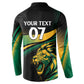Afro-Jamaica Heritage Custom Button Sweatshirt Roaring Lion
