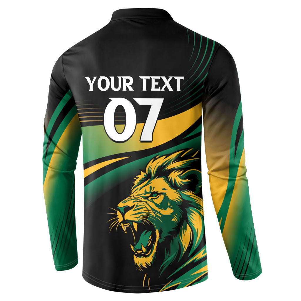 Afro-Jamaica Heritage Custom Button Sweatshirt Roaring Lion