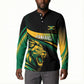 Afro-Jamaica Heritage Custom Button Sweatshirt Roaring Lion