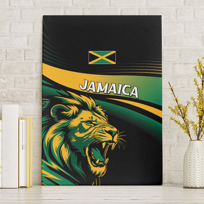 Afro-Jamaica Heritage Canvas Wall Art Roaring Lion