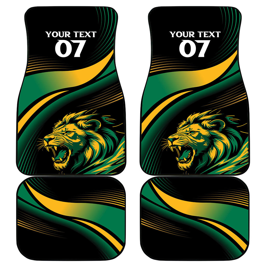 Afro-Jamaica Heritage Custom Car Mats Roaring Lion