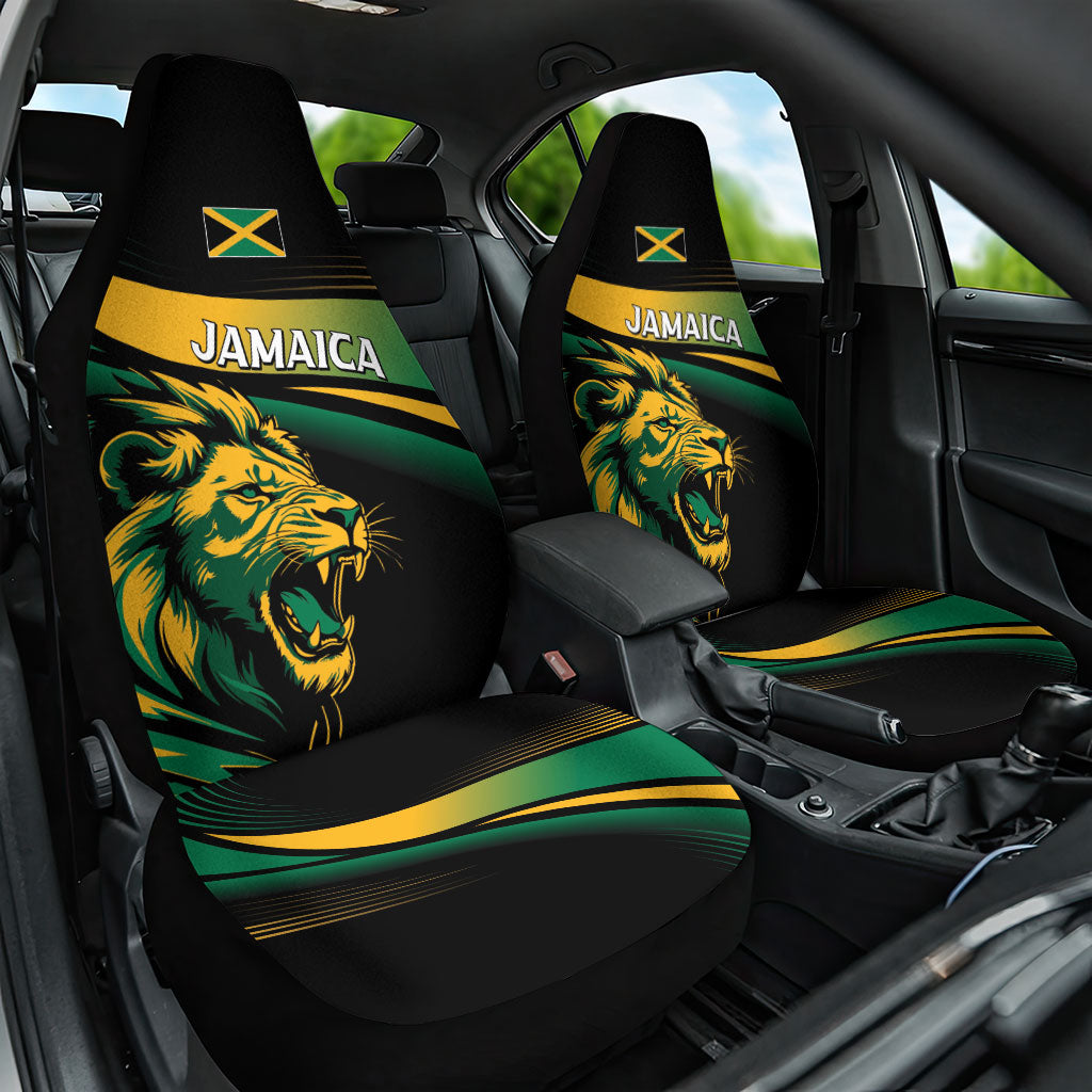 Afro-Jamaica Heritage Car Seat Cover Roaring Lion