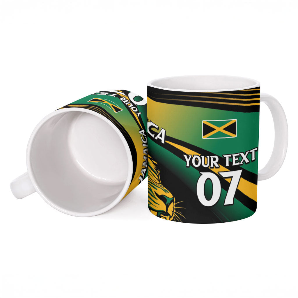 Afro-Jamaica Heritage Custom Ceramic Mug Roaring Lion