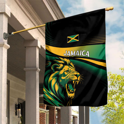 Afro-Jamaica Heritage Garden Flag Roaring Lion