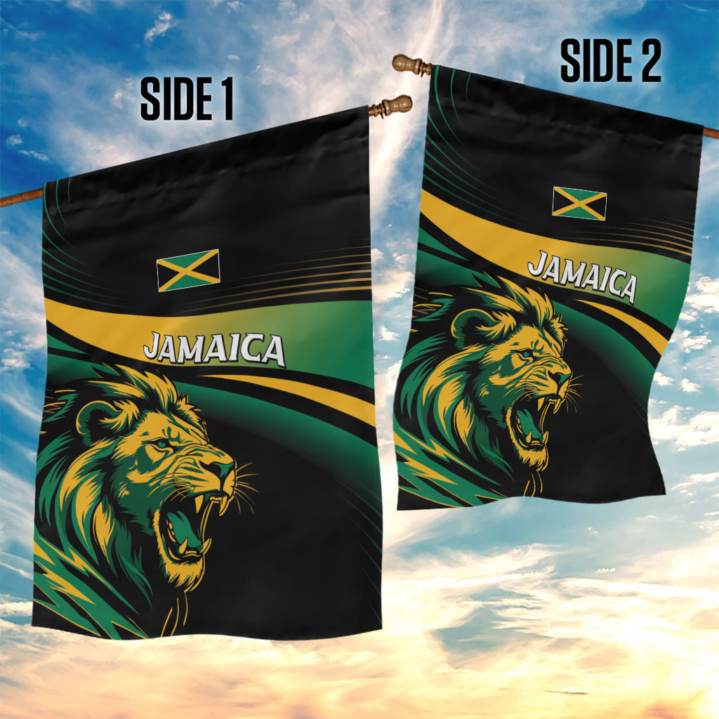 Afro-Jamaica Heritage Garden Flag Roaring Lion
