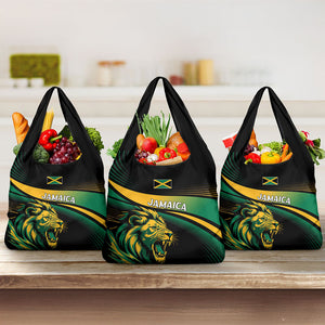 Afro-Jamaica Heritage Grocery Bag Roaring Lion