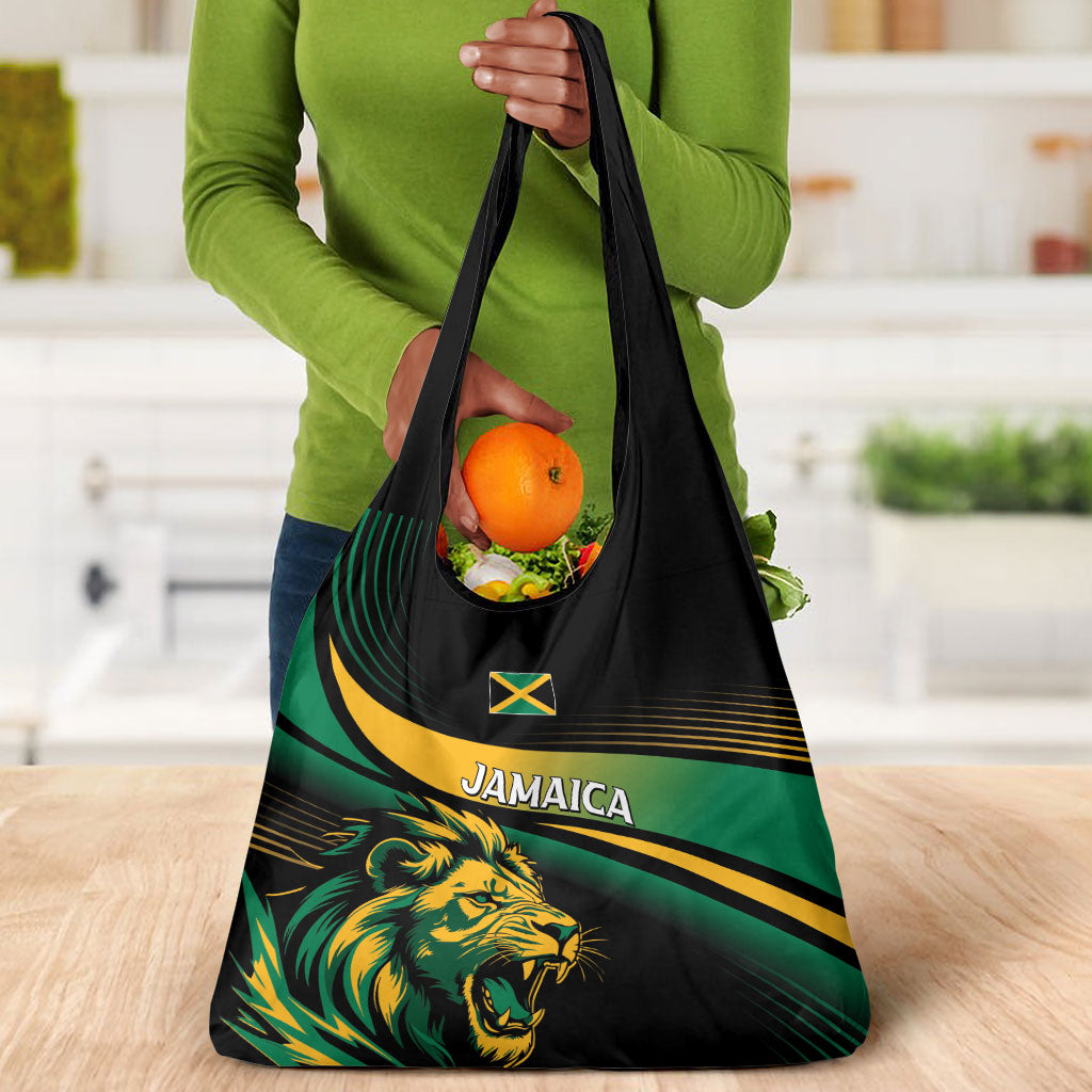 Afro-Jamaica Heritage Grocery Bag Roaring Lion
