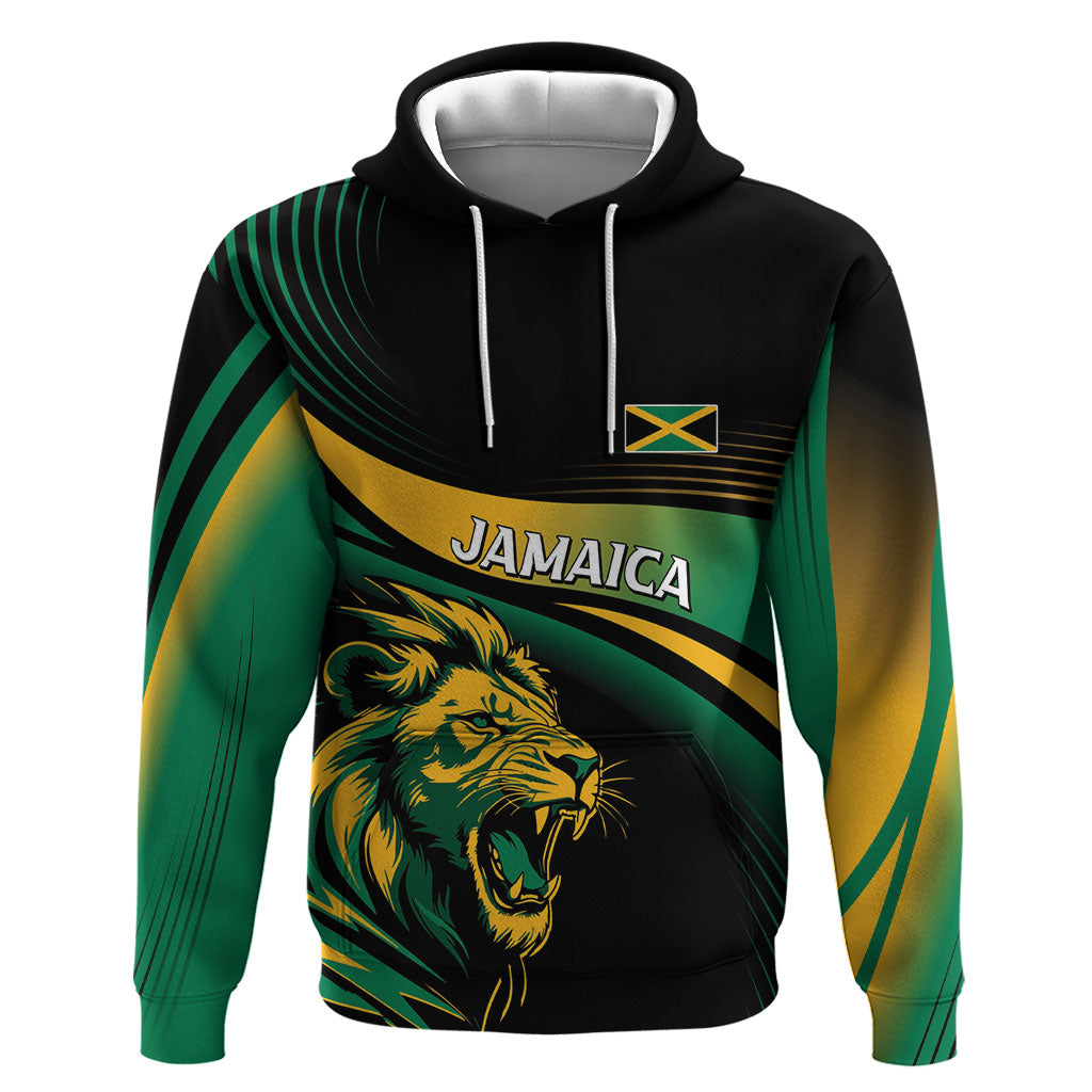 Afro-Jamaica Heritage Custom Hoodie Roaring Lion