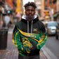 Afro-Jamaica Heritage Custom Hoodie Roaring Lion
