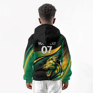 Afro-Jamaica Heritage Custom Kid Hoodie Roaring Lion