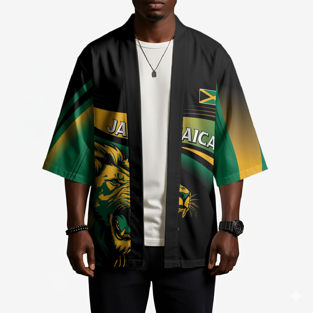 Afro-Jamaica Heritage Custom Kimono Roaring Lion