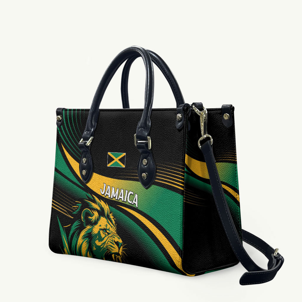 Afro-Jamaica Heritage Leather Bag Roaring Lion
