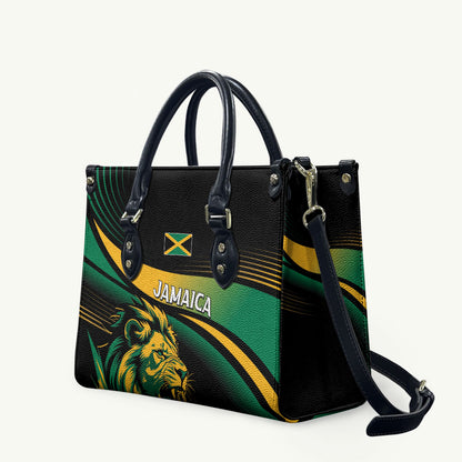 Afro-Jamaica Heritage Leather Bag Roaring Lion
