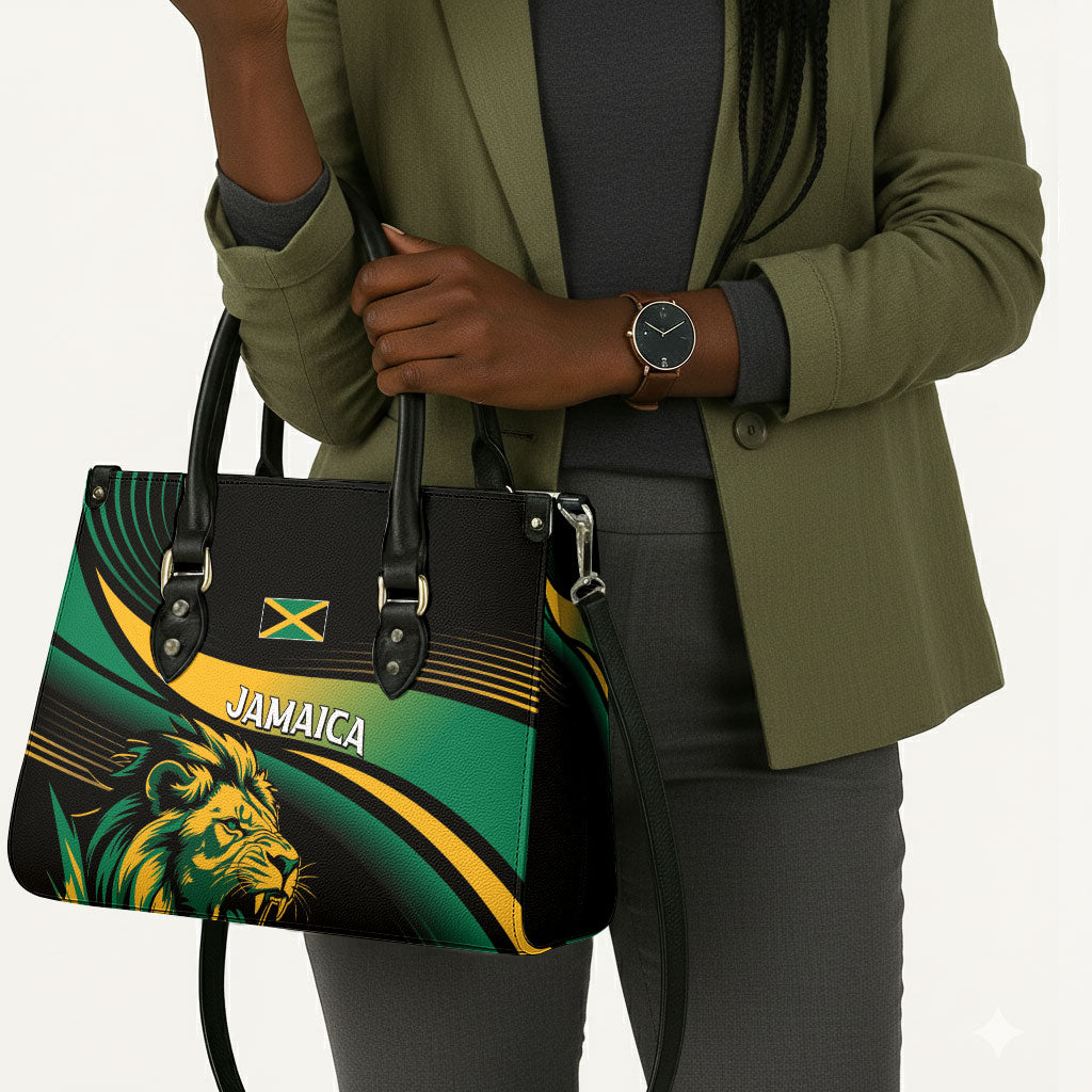 Afro-Jamaica Heritage Leather Bag Roaring Lion