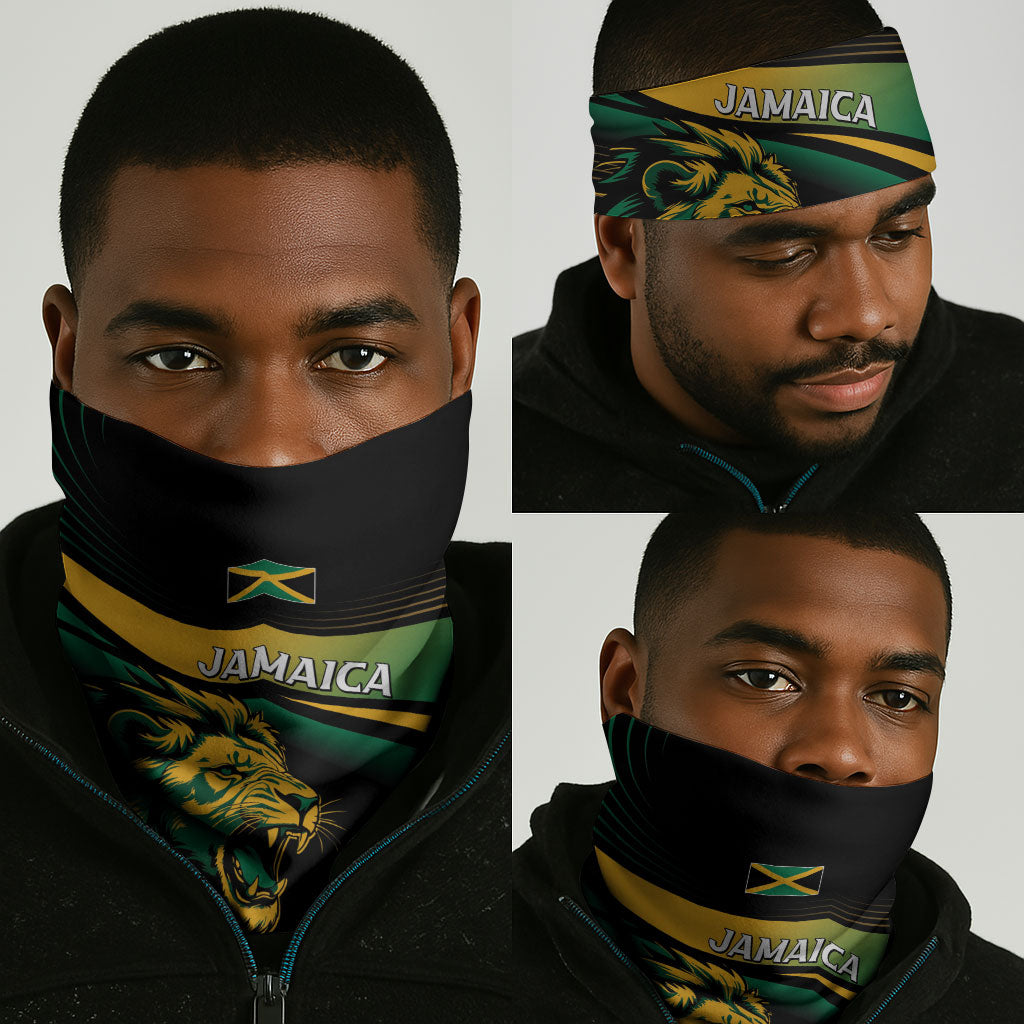 Afro-Jamaica Heritage Neck Gaiter Roaring Lion