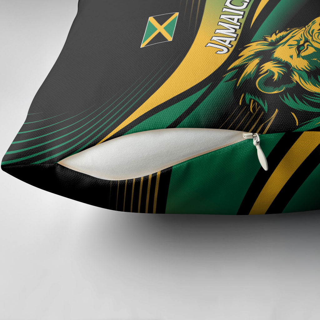 Afro-Jamaica Heritage Pillow Cover Roaring Lion