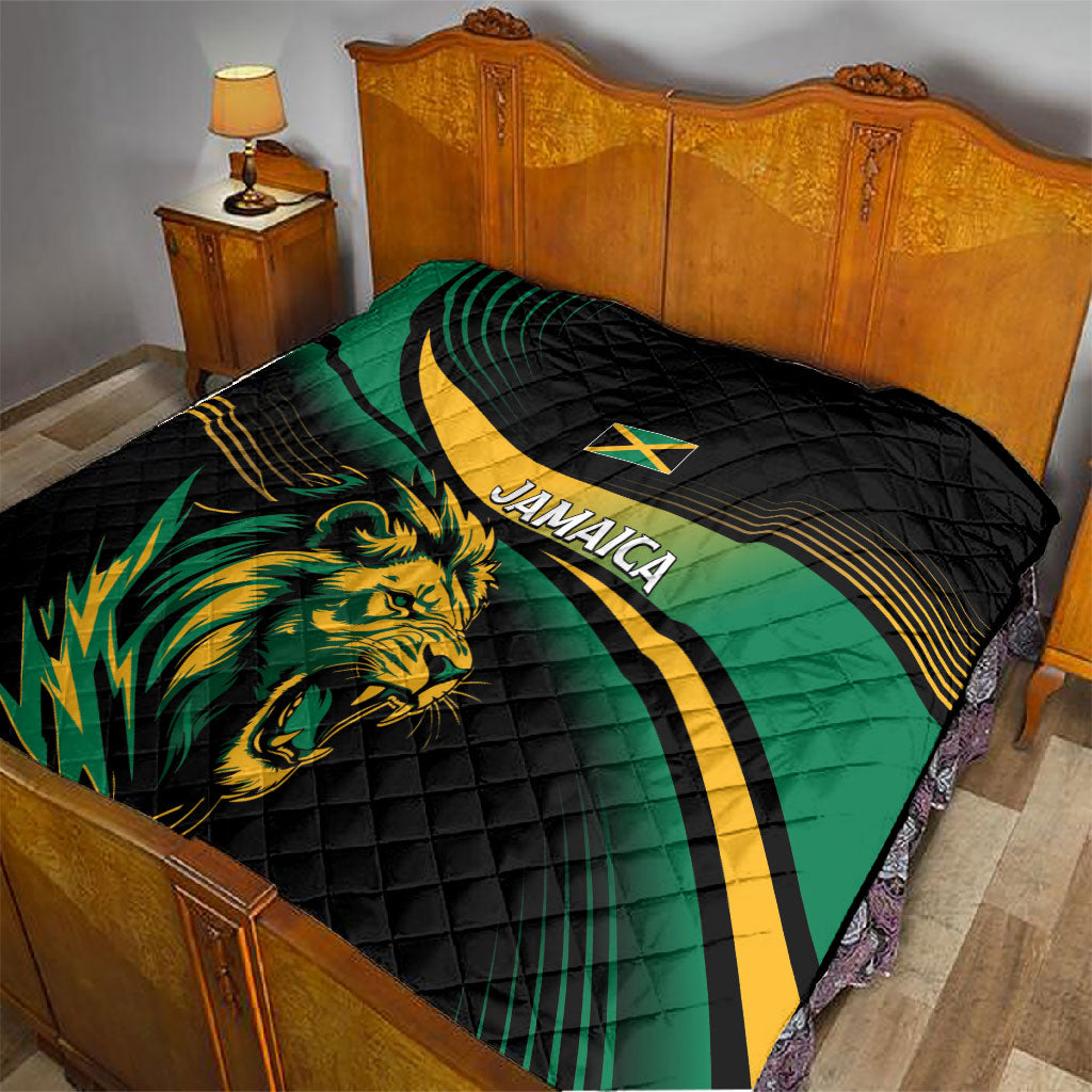 Afro-Jamaica Heritage Quilt Roaring Lion