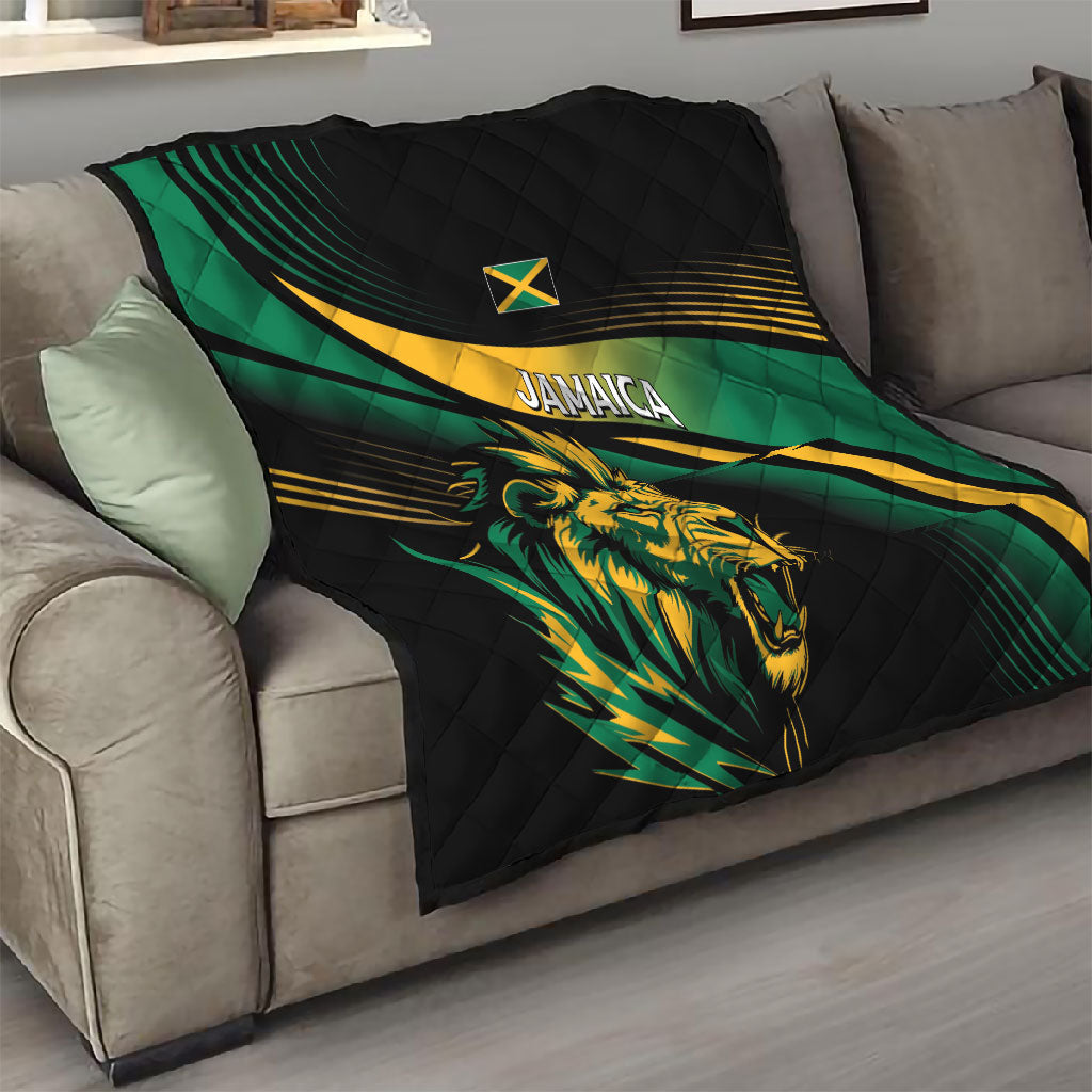 Afro-Jamaica Heritage Quilt Roaring Lion