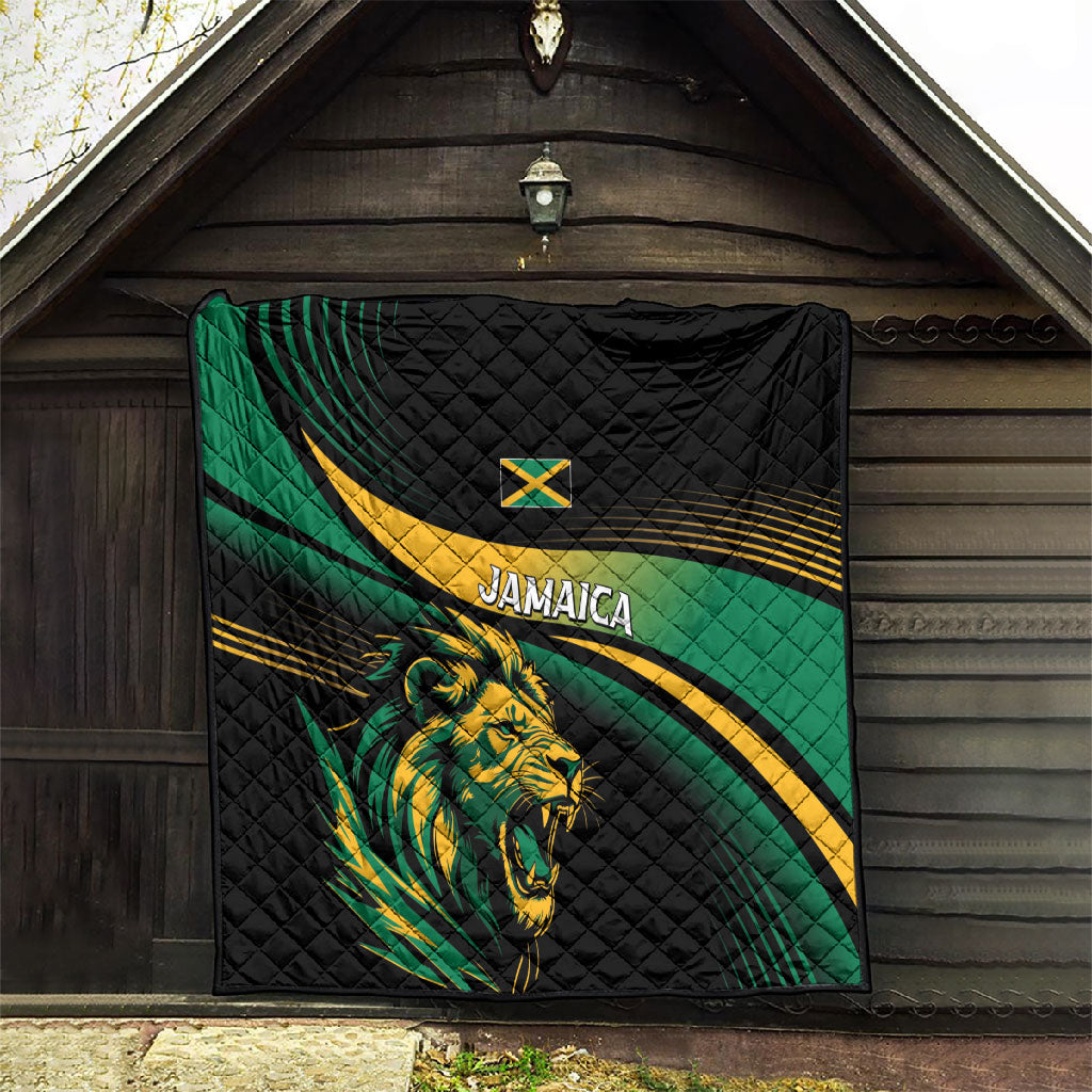 Afro-Jamaica Heritage Quilt Roaring Lion