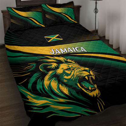 Afro-Jamaica Heritage Quilt Bed Set Roaring Lion