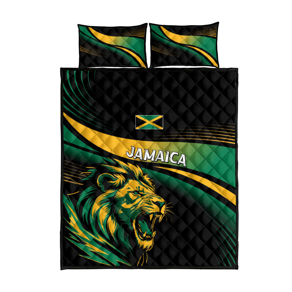 Afro-Jamaica Heritage Quilt Bed Set Roaring Lion