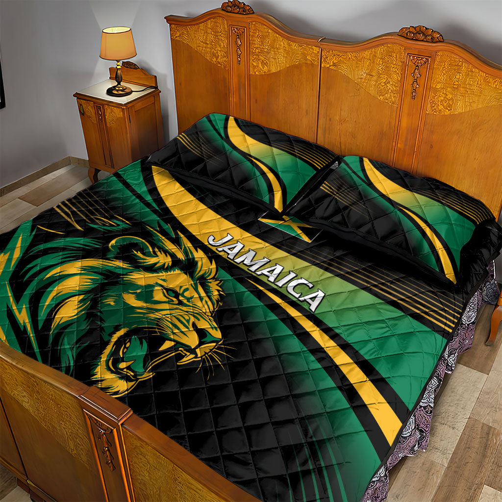 Afro-Jamaica Heritage Quilt Bed Set Roaring Lion