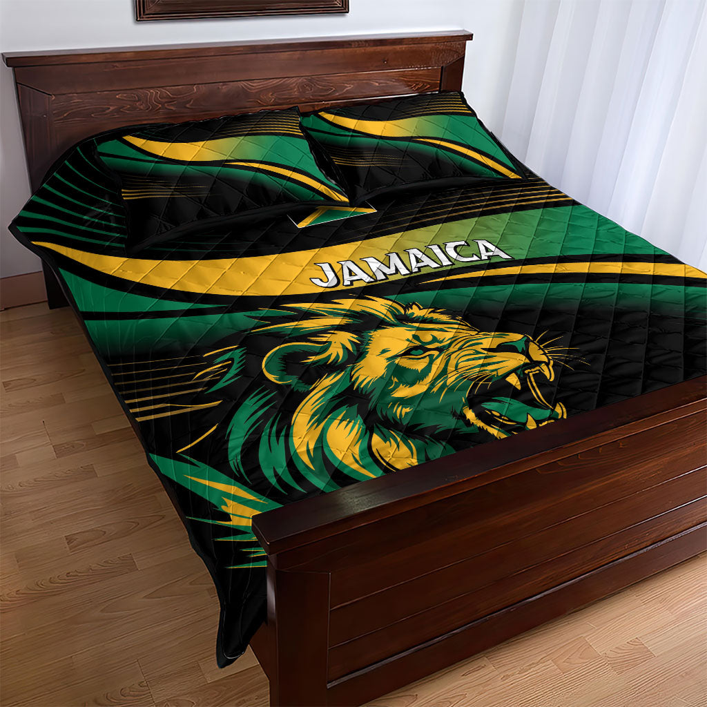 Afro-Jamaica Heritage Quilt Bed Set Roaring Lion
