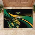Afro-Jamaica Heritage Rubber Doormat Roaring Lion