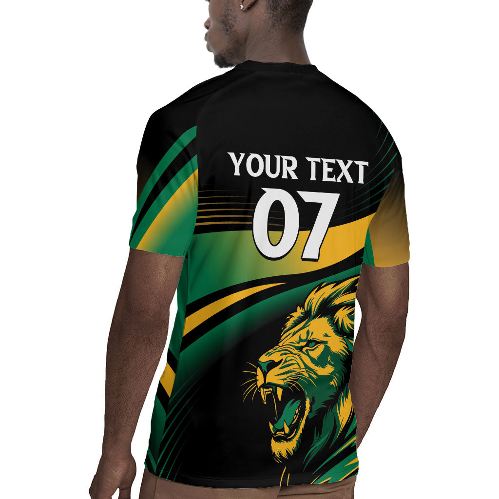 Afro-Jamaica Heritage Custom Rugby Jersey Roaring Lion