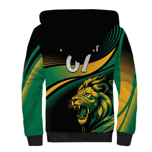 Afro-Jamaica Heritage Custom Sherpa Hoodie Roaring Lion