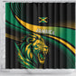 Afro-Jamaica Heritage Shower Curtain Roaring Lion