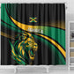 Afro-Jamaica Heritage Shower Curtain Roaring Lion