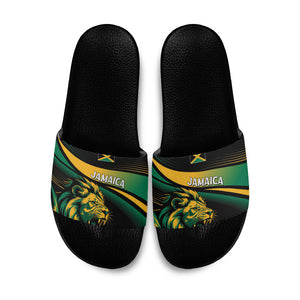 Afro-Jamaica Heritage Slide Sandals Roaring Lion