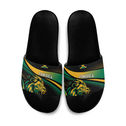 Afro-Jamaica Heritage Slide Sandals Roaring Lion