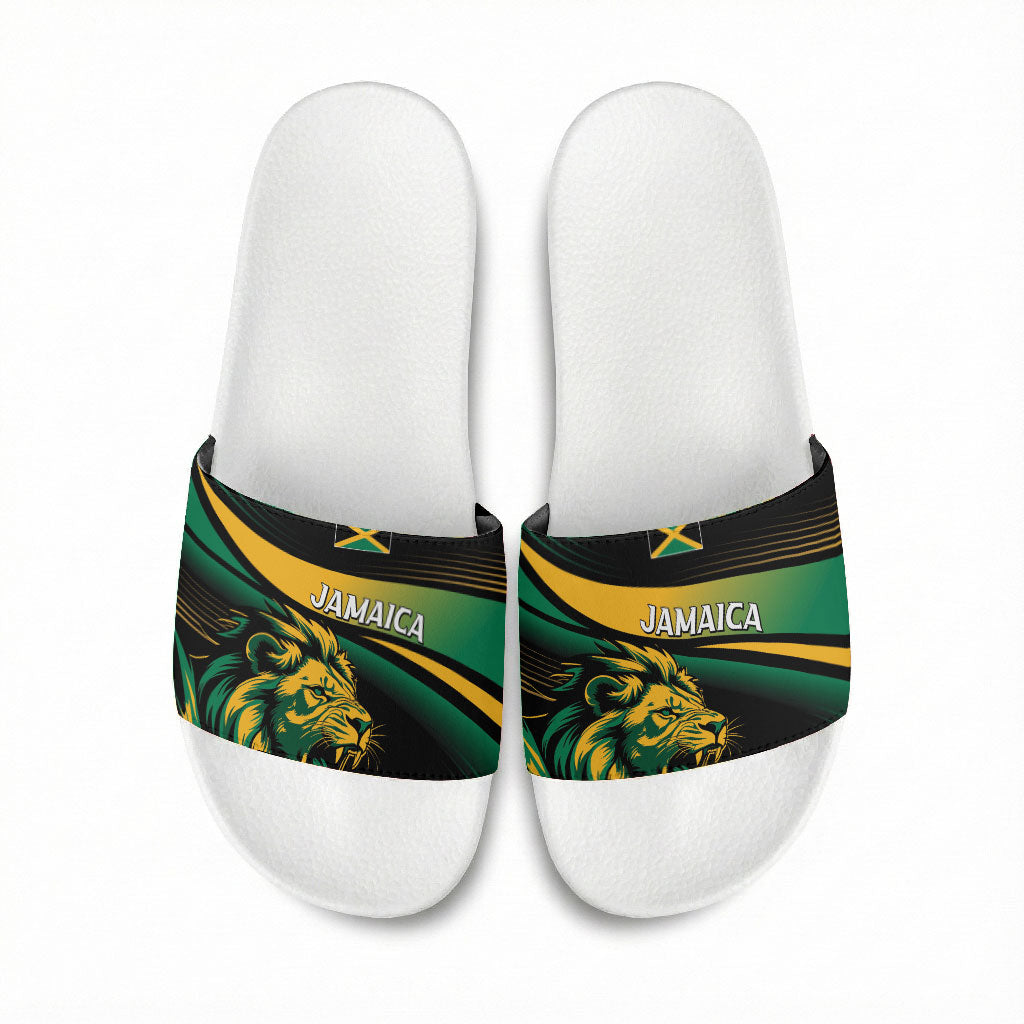 Afro-Jamaica Heritage Slide Sandals Roaring Lion