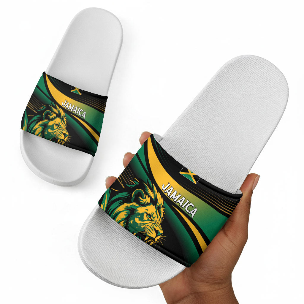 Afro-Jamaica Heritage Slide Sandals Roaring Lion