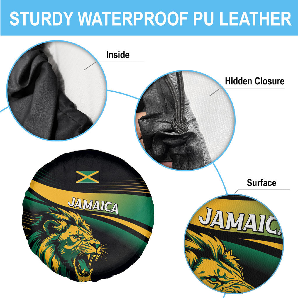 Afro-Jamaica Heritage Spare Tire Cover Roaring Lion
